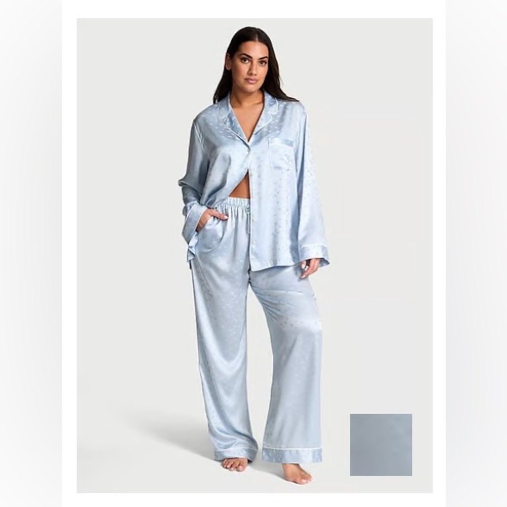 Women's Long Satin Pajama Set